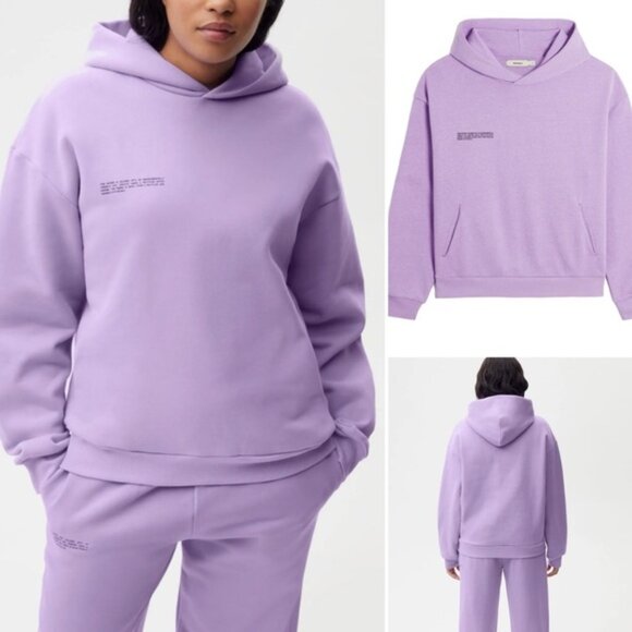 Pangaia Tops - PANGAIA 365 Heavyweight Hoodie Orchid Purple Cotton EUC